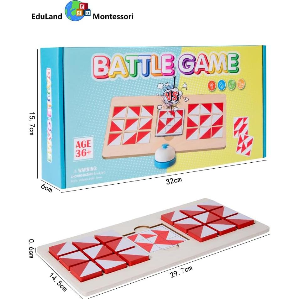 Juego de Batalla de Patrones Eduland Montessori 3+