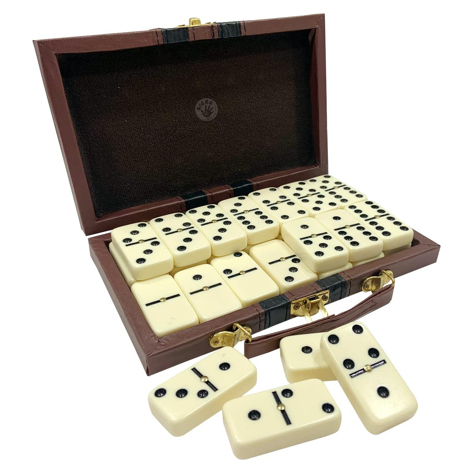 Juego de Dominó Jumbo Kicko - 28 Piezas en Caja de Madera