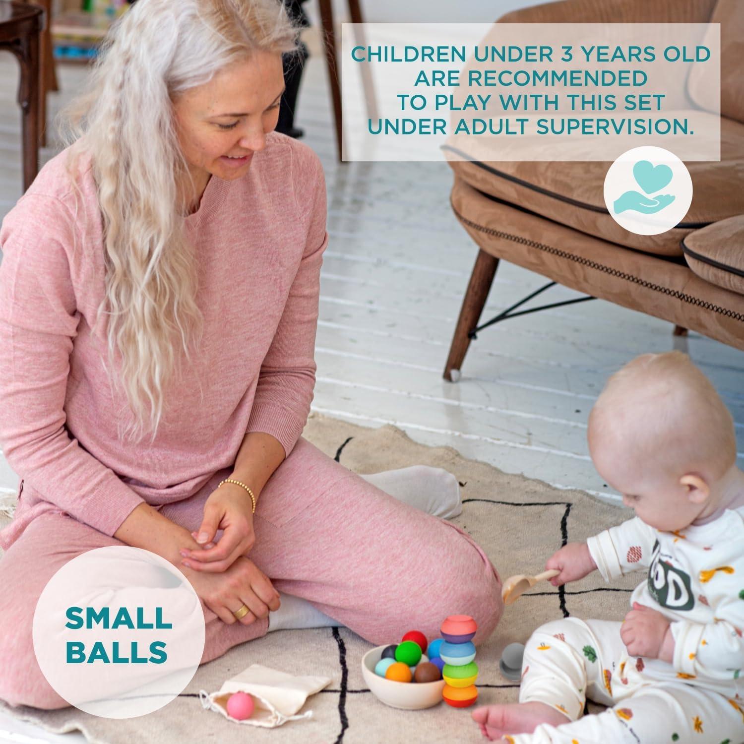 Juguete Montessori Ulanik - Clasificador de Pelotas 12 Piezas