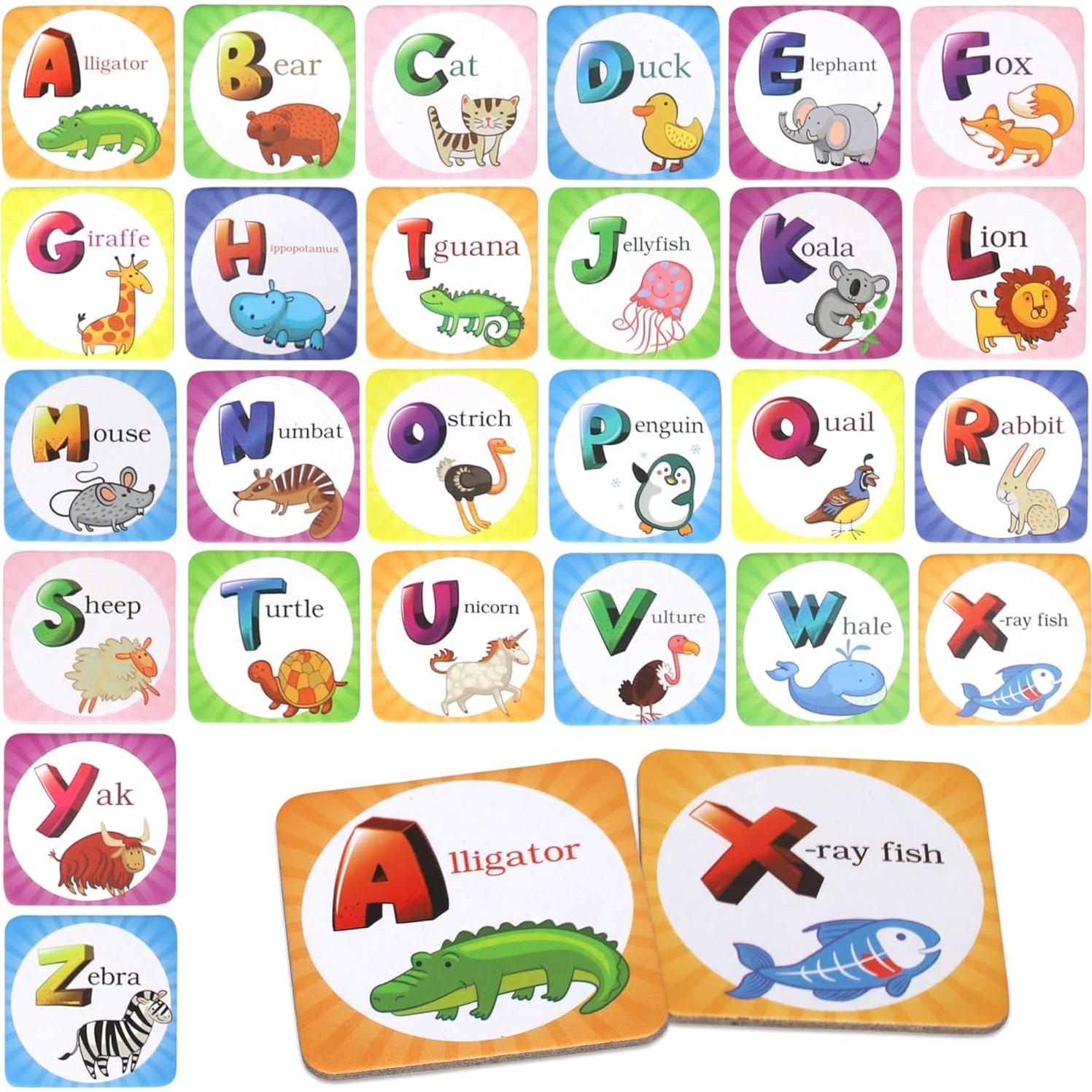 Juego de Memoria Point Games para Niños - 52 Cartas Didácticas