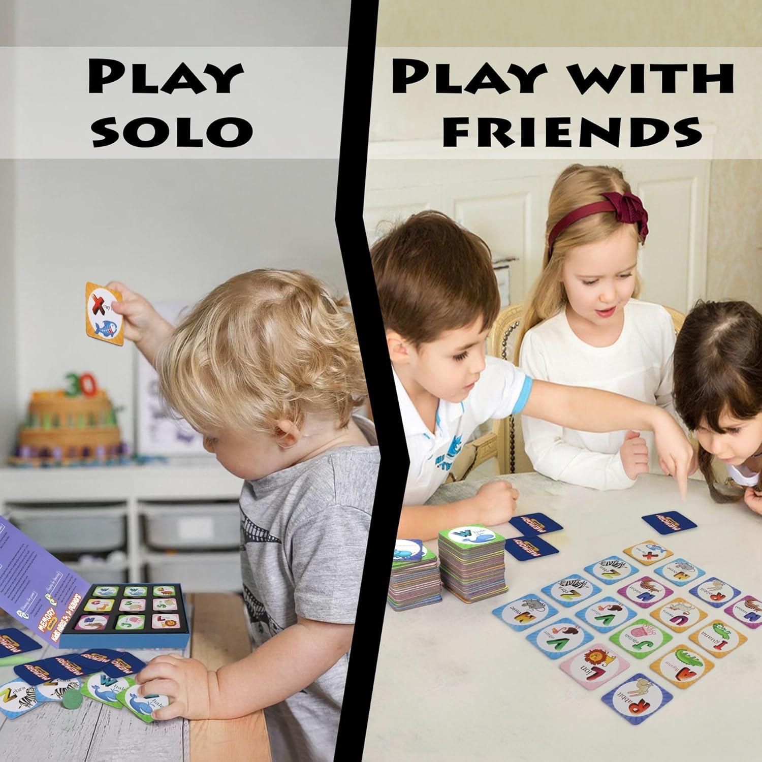 Juego de Memoria Point Games para Niños - 52 Cartas Didácticas