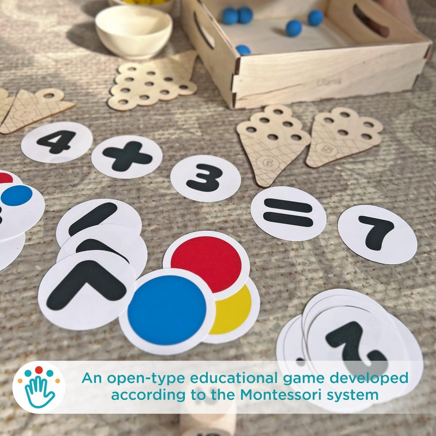 Juguetes Montessori Ulanik Sweet Counting - 30 Pelotas 2.5 cm