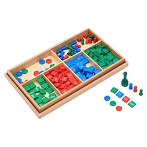 Juego de Sellos Montessori Adena - Material Didáctico de Madera