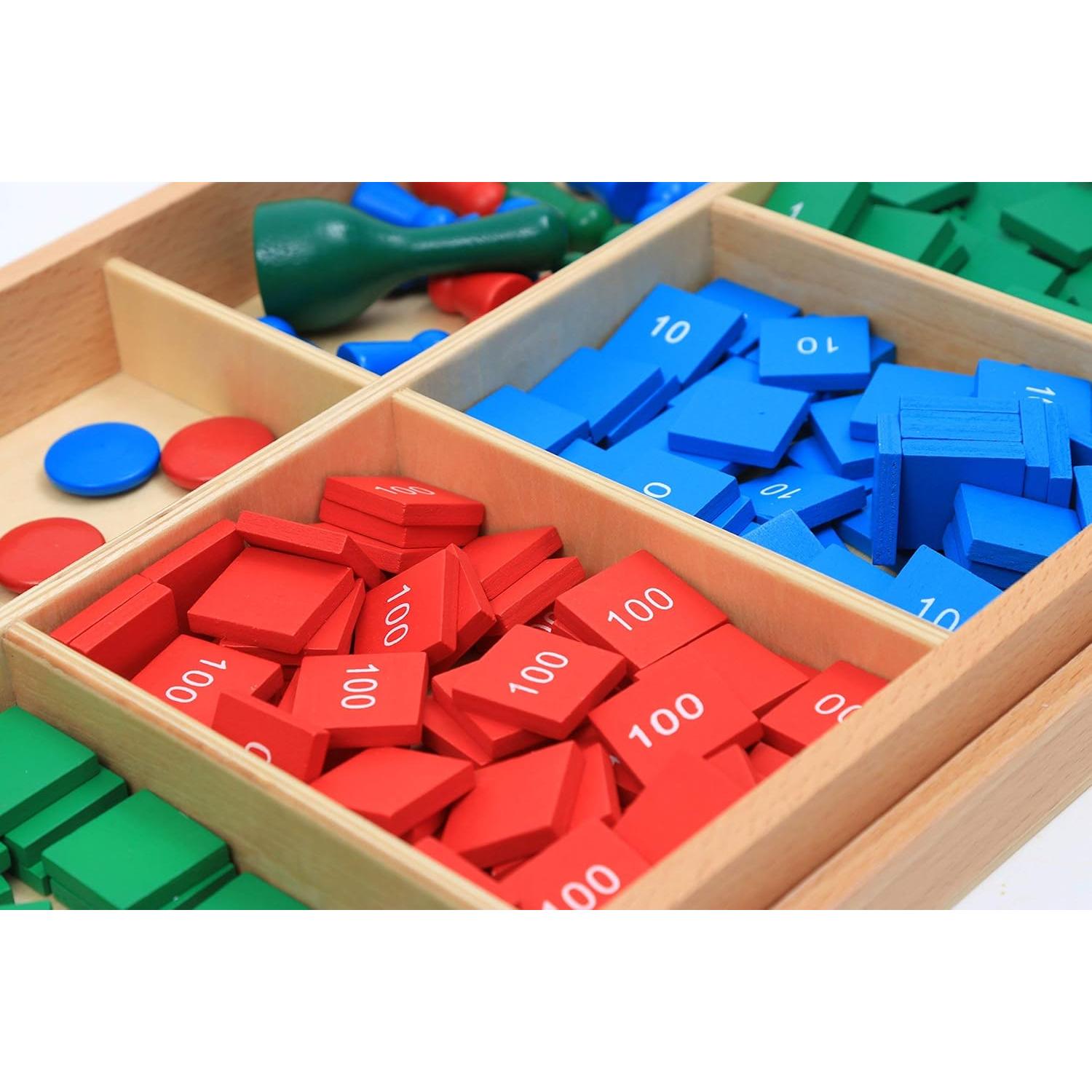 Juego de Sellos Montessori Adena - Material Didáctico de Madera