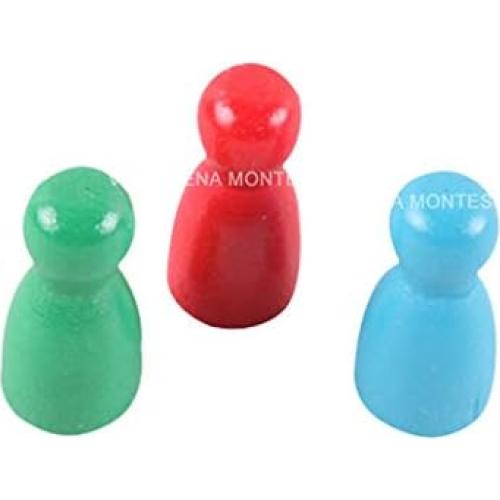 Juego de Sellos Montessori Adena - Material Didáctico de Madera