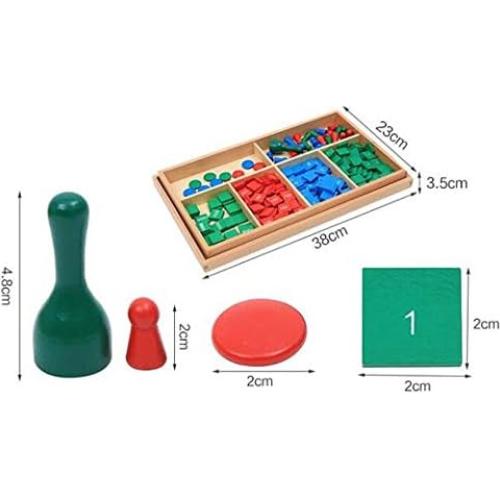 Juego de Sellos Montessori Adena - Material Didáctico de Madera
