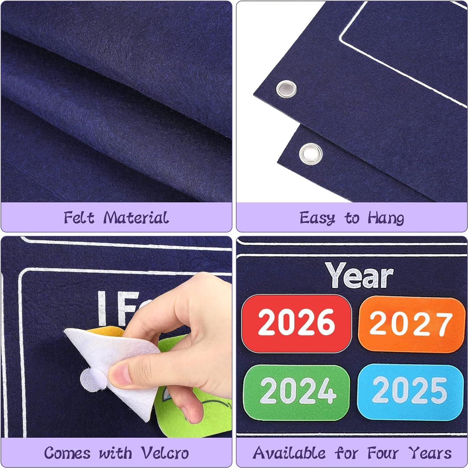 Calendario Diario de Fieltro Coosilion 1.0m para Aula Preescolar