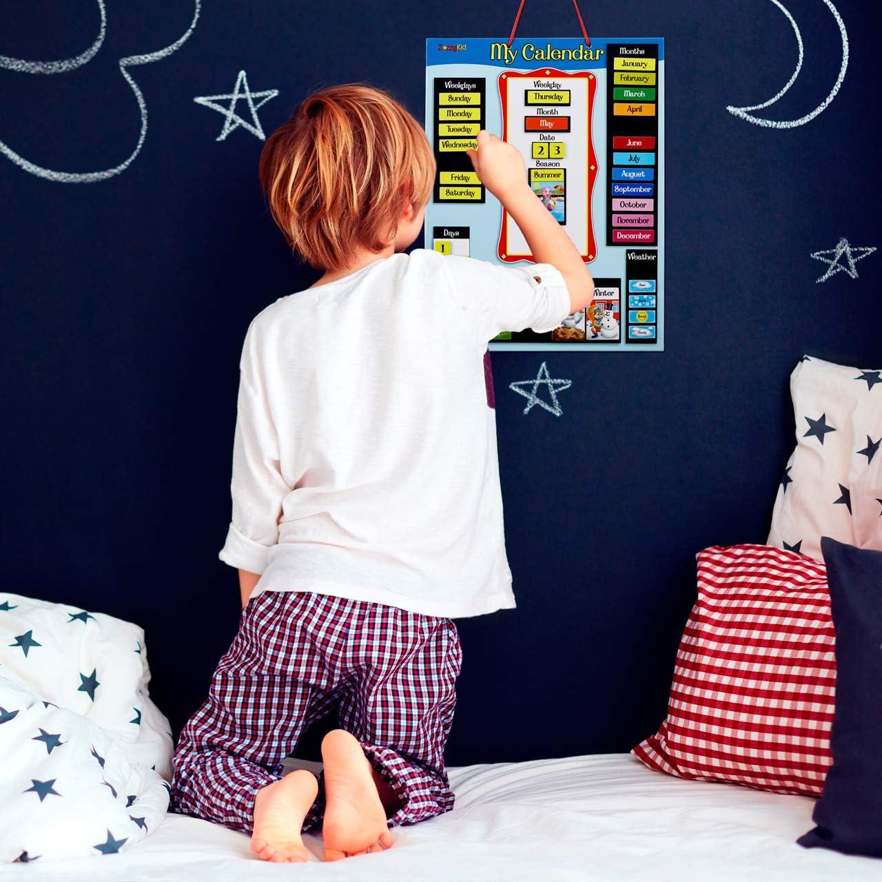 Calendario Magnético ZazzyKid para Niños - Clima y Estaciones