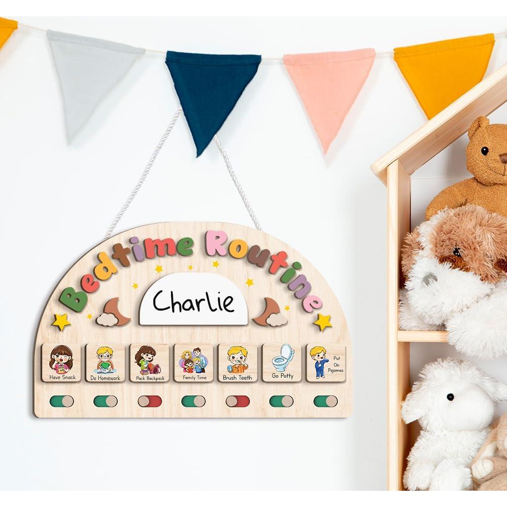 Tabla de Rutina Nocturna para Niños KidSweeties 20x33 cm