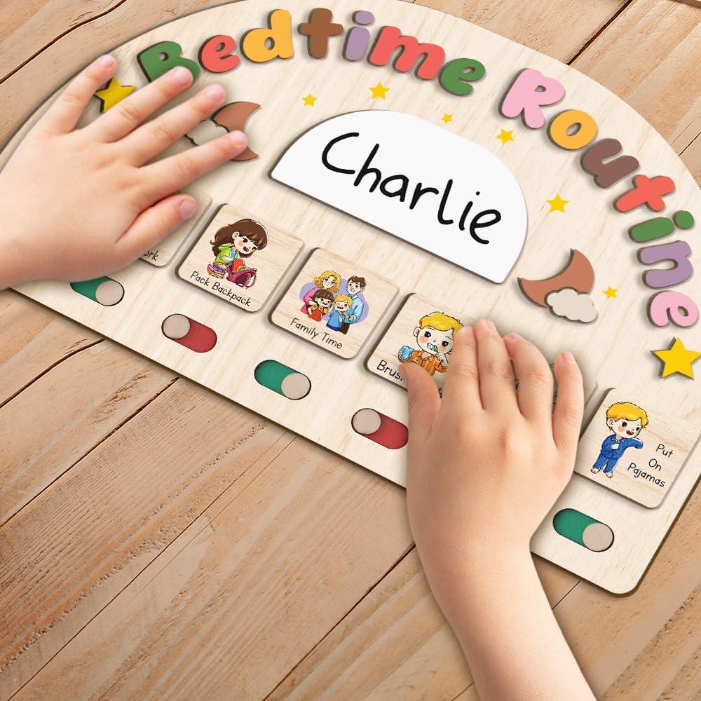 Tabla de Rutina Nocturna para Niños KidSweeties 20x33 cm
