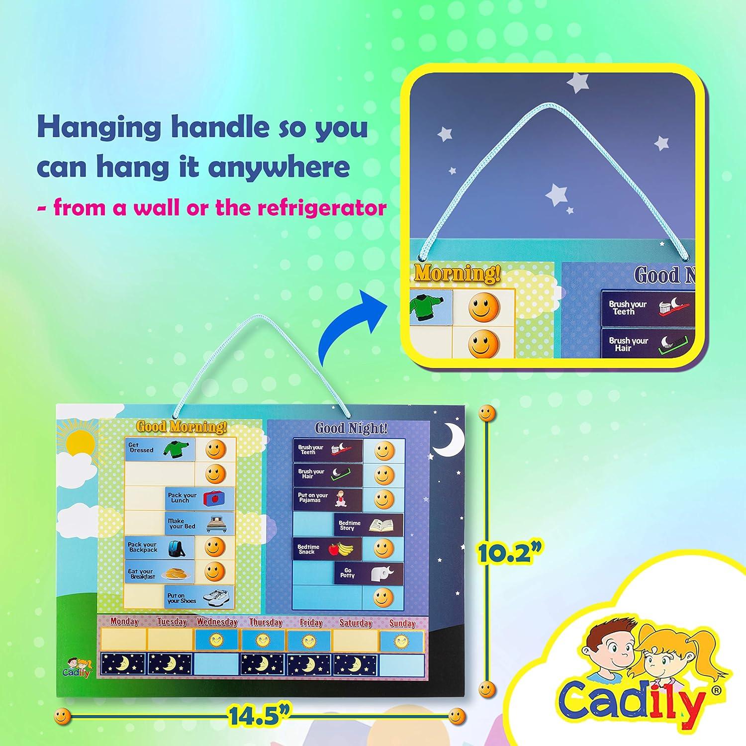 Tabla de Tareas Magnética Cadily para Niños - Rutina Diaria