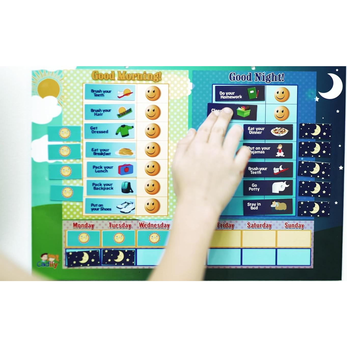 Tabla de Tareas Magnética Cadily para Niños - Rutina Diaria