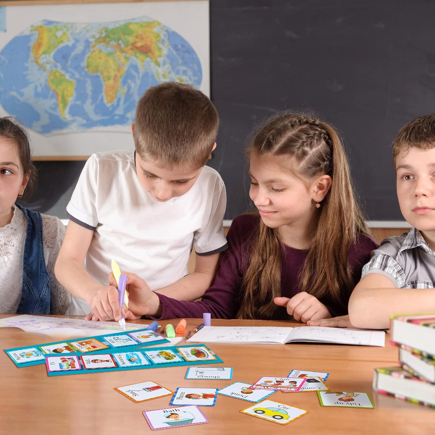 Programa Visual para Niños Eersida 35 Piezas Autismo Cian