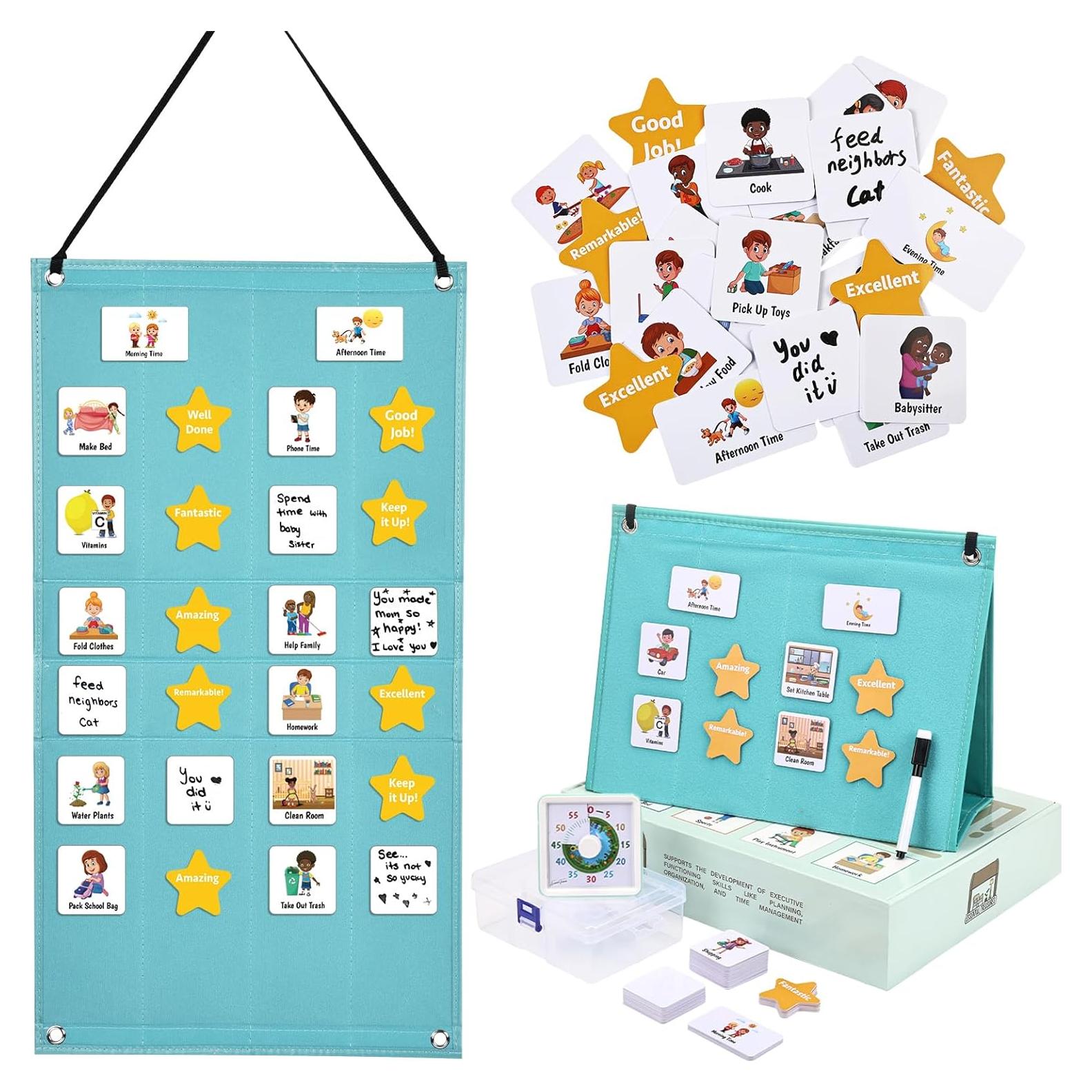 Horario Visual para Niños TESOROS ESENCIALES - Tabla de Rutina