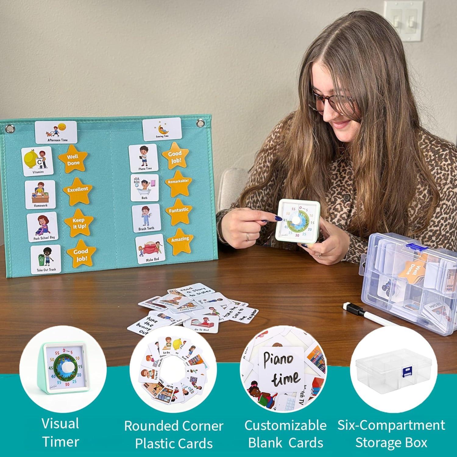 Horario Visual para Niños TESOROS ESENCIALES - Tabla de Rutina