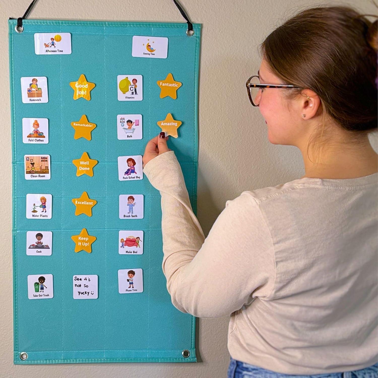 Horario Visual para Niños TESOROS ESENCIALES - Tabla de Rutina