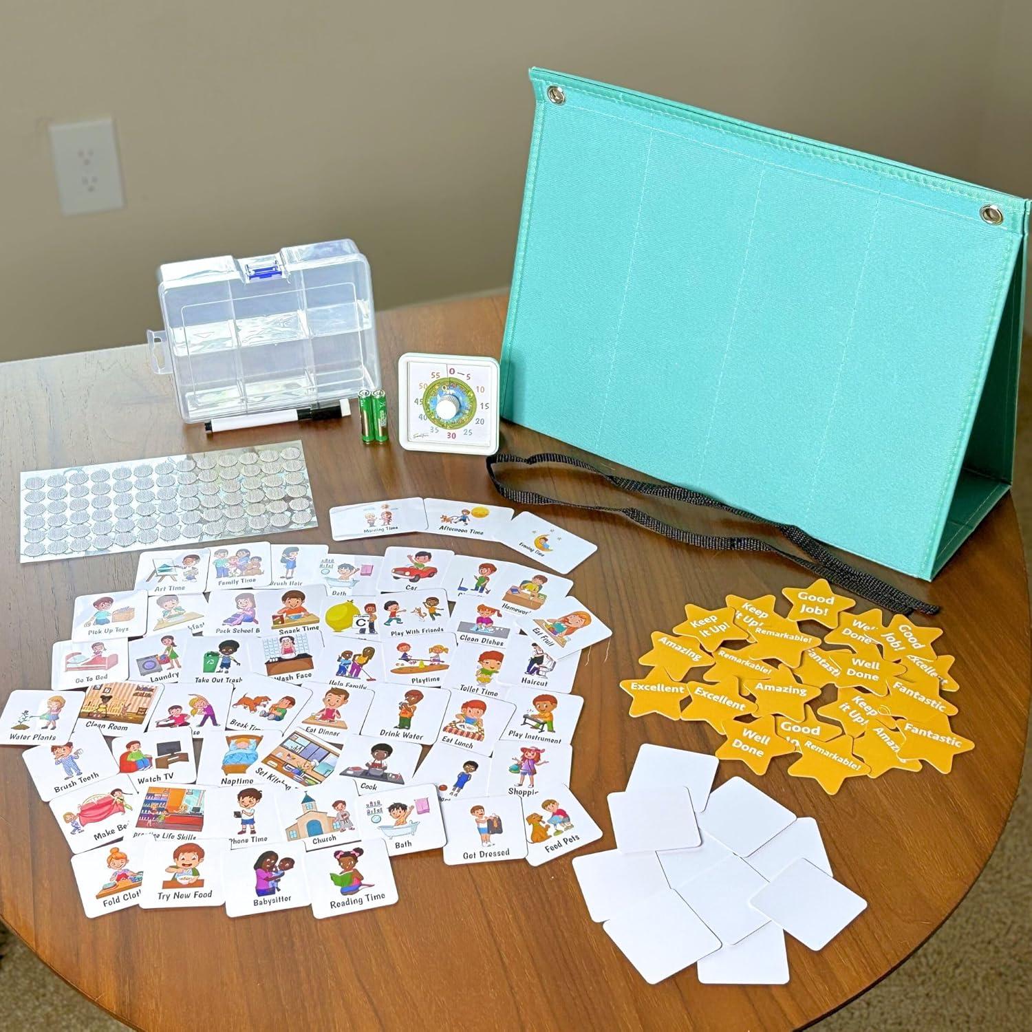 Horario Visual para Niños TESOROS ESENCIALES - Tabla de Rutina