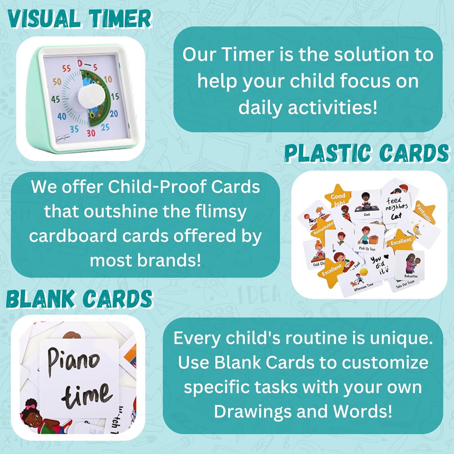 Horario Visual para Niños TESOROS ESENCIALES - Tabla de Rutina