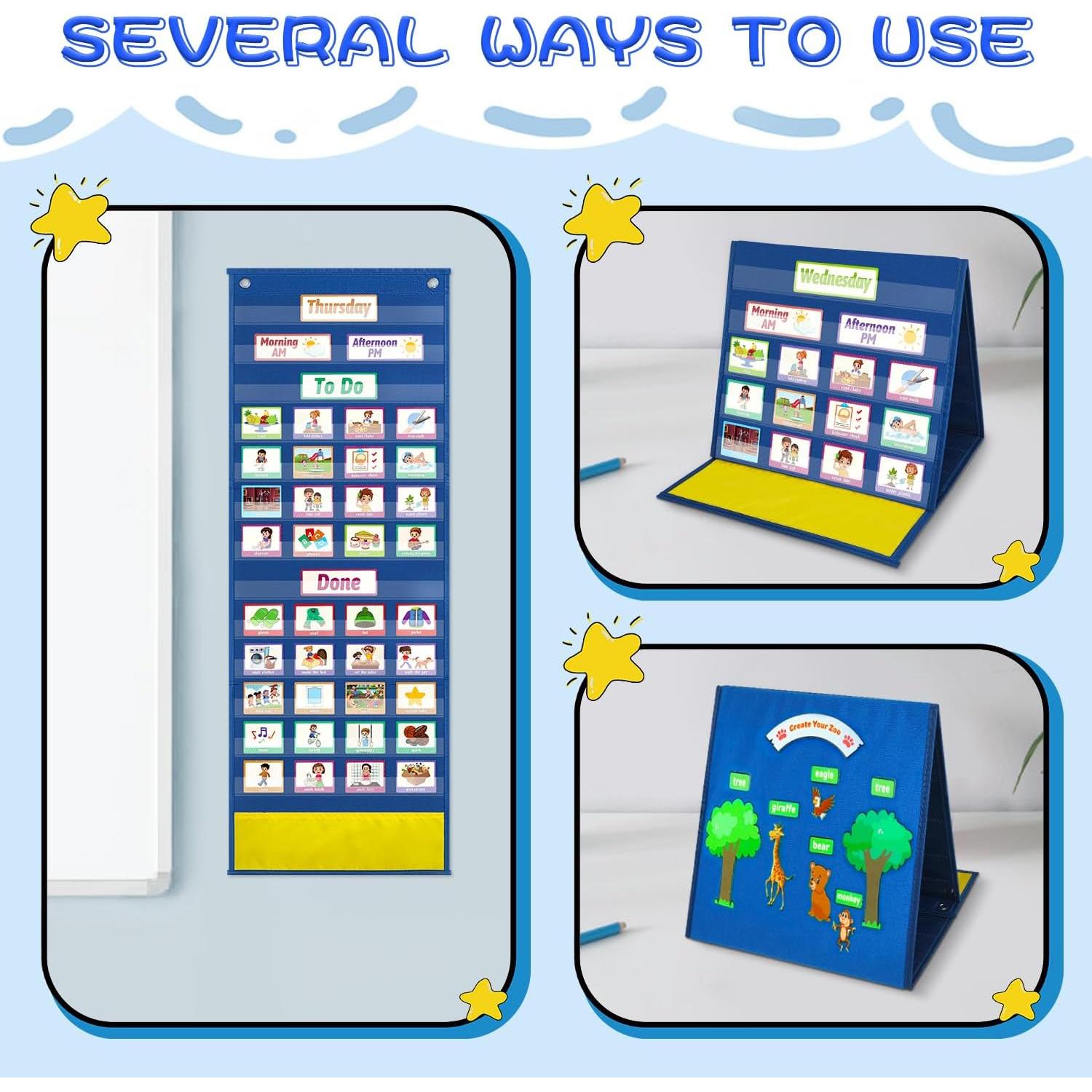 Horario Visual Interactivo Mewise para Niños con Autismo - 144 Tarjetas