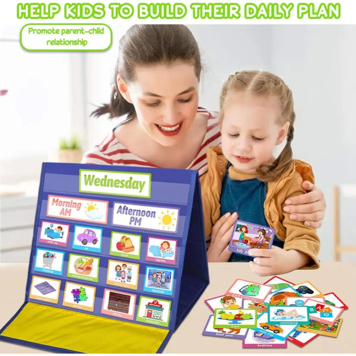 Horario Visual Interactivo Mewise para Niños con Autismo - 144 Tarjetas