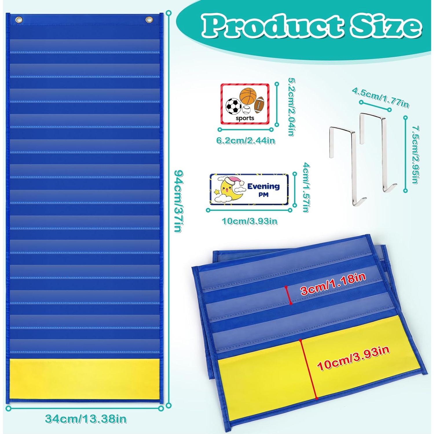 Tablero Visual de Horario Torlam para Niños con 105 Tarjetas