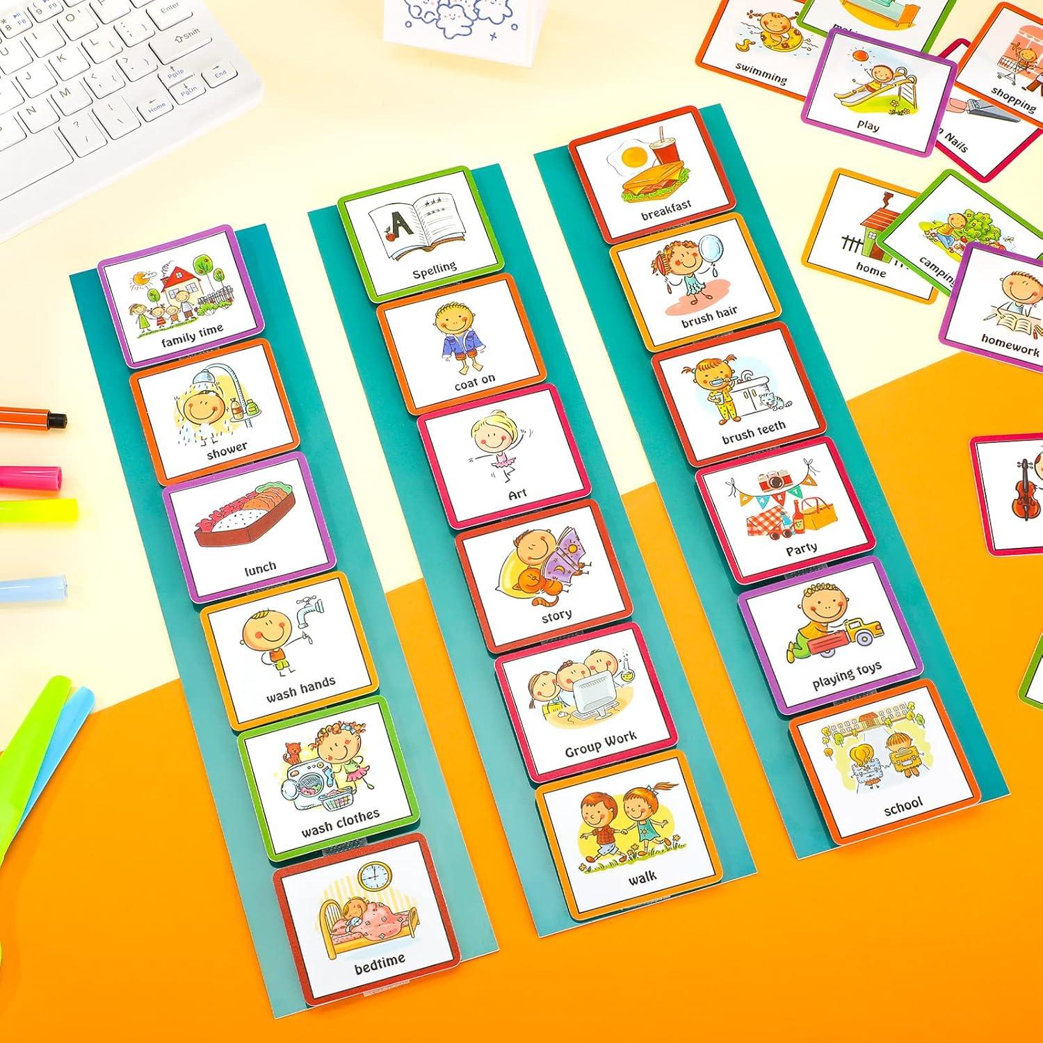 Tarjetas Visuales Geyee 126 Pcs para Niños Autismo TDAH