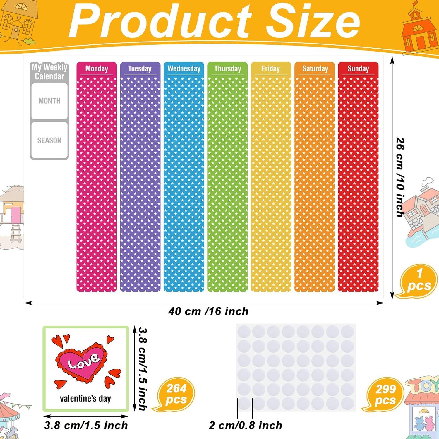 264 Tarjetas de Horario Visual Geyee para Niños - Rutina Diaria