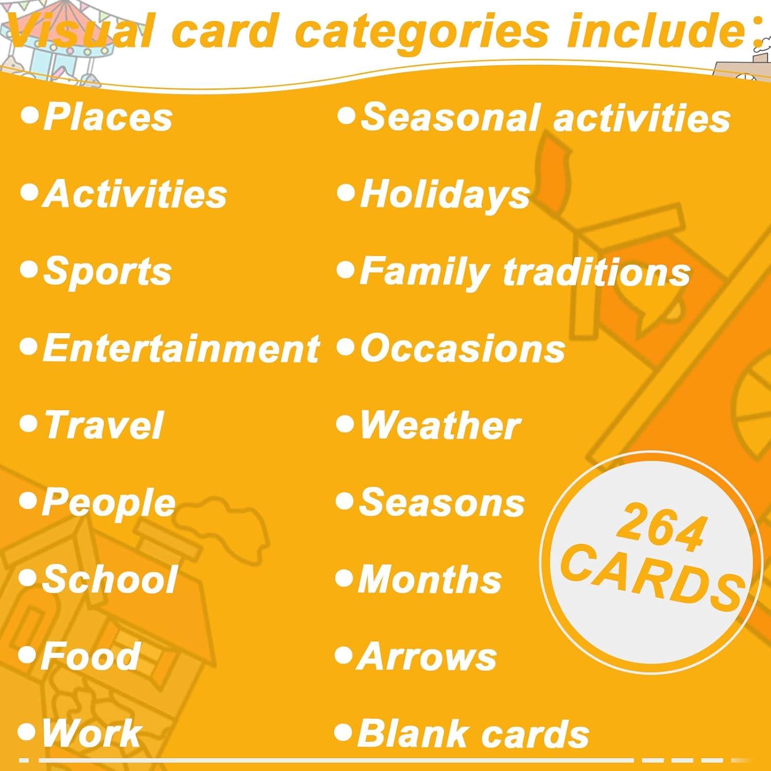 264 Tarjetas de Horario Visual Geyee para Niños - Rutina Diaria