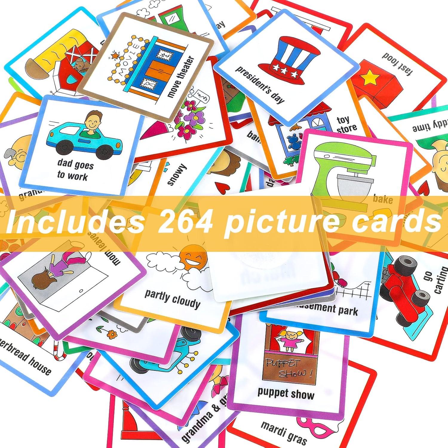 264 Tarjetas de Horario Visual Geyee para Niños - Rutina Diaria