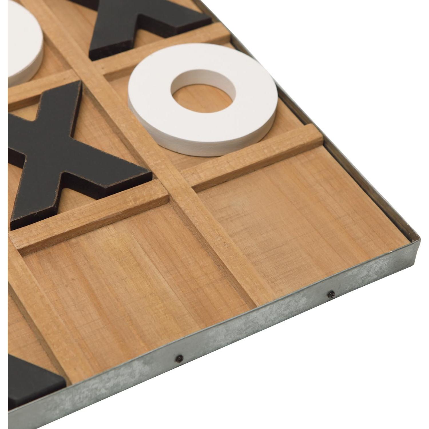 Juego de Tres en Raya de Madera NIKKY HOME 30x30 cm Decorativo