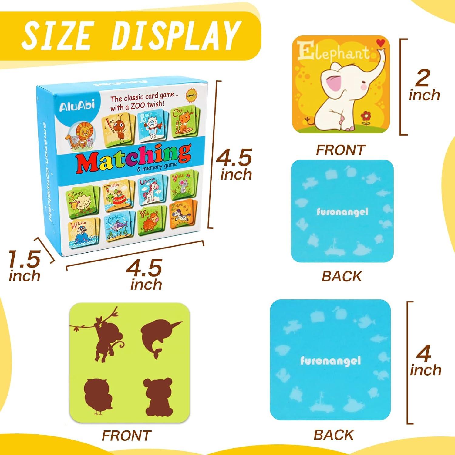 Juego de Memoria de Emparejamiento Alfabeto AluAbi 52 Piezas