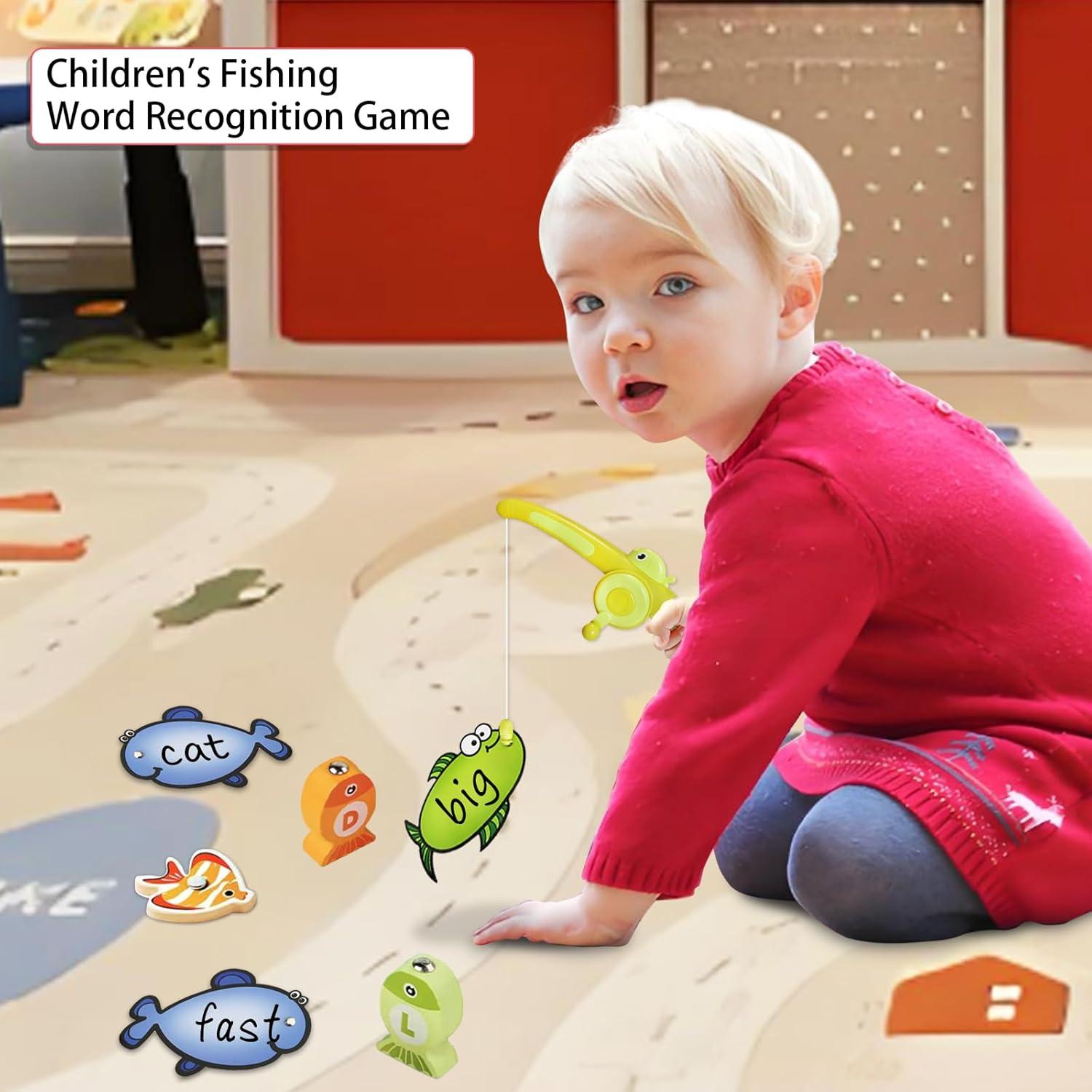 Juego de Pesca Magnético Montessori para Bebés - 22.86x10.16 cm