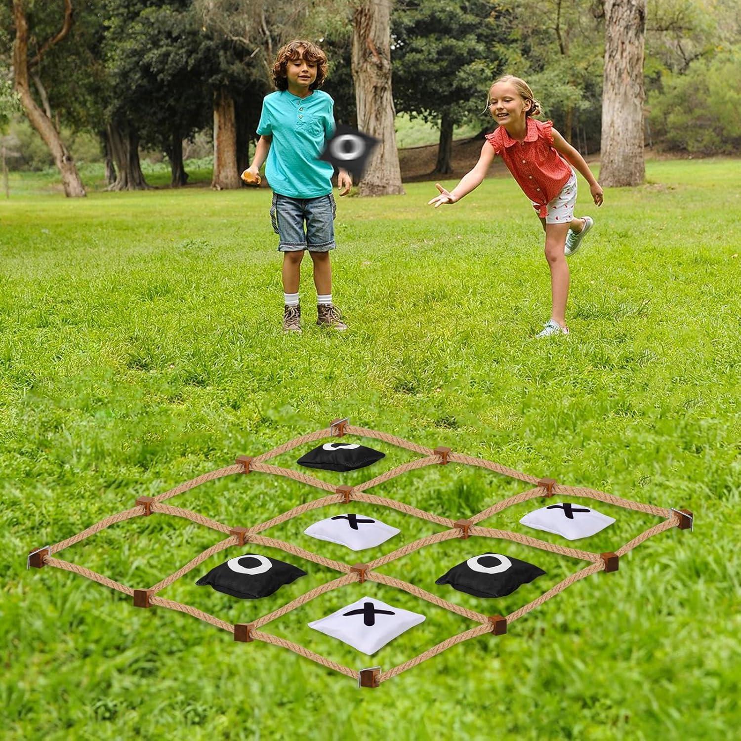 Juego de Tres en Raya Gigante DUOLIYBC 1.22m x 1.22m Exterior