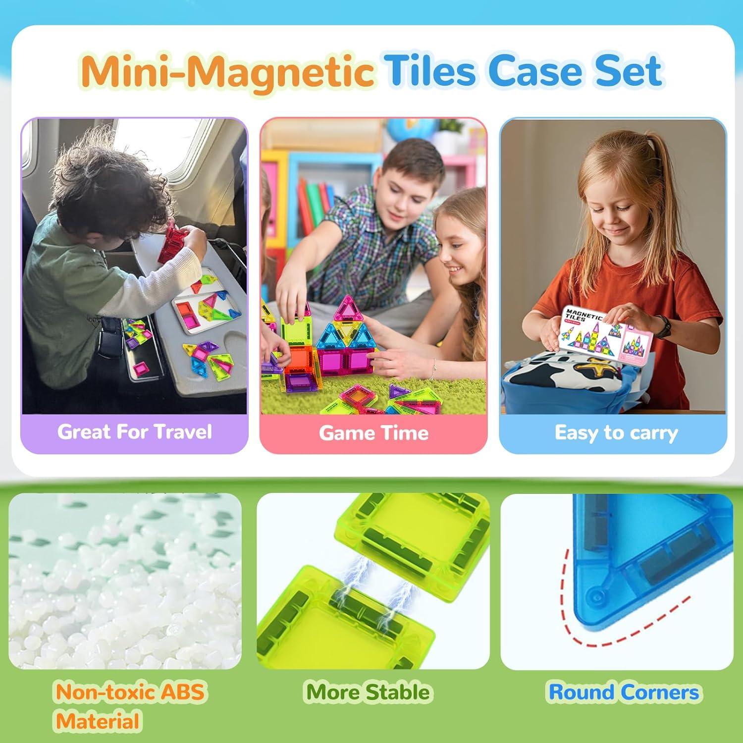 Juego de Bloques Magnéticos Mini 26PCS - Juguete Portátil para Niños