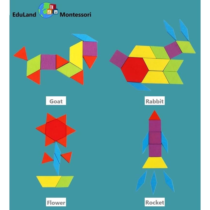 Juego de Construcción de Formas Eduland Montessori 155 Piezas