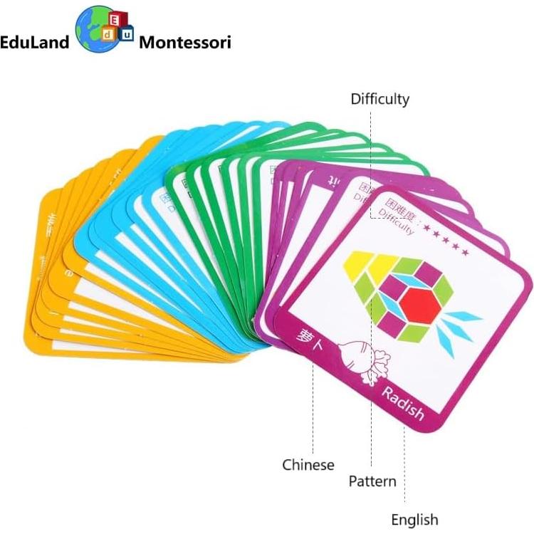 Juego de Construcción de Formas Eduland Montessori 155 Piezas
