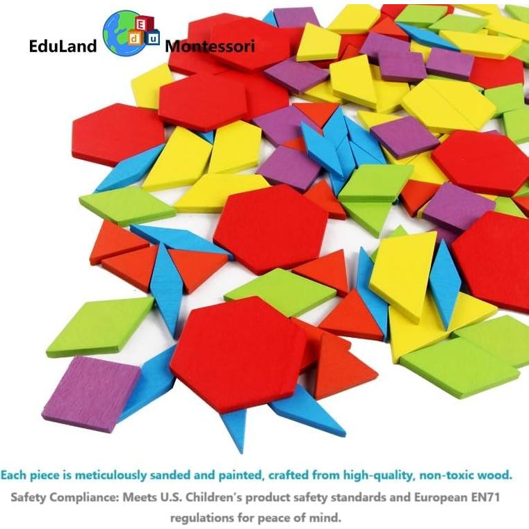 Juego de Construcción de Formas Eduland Montessori 155 Piezas