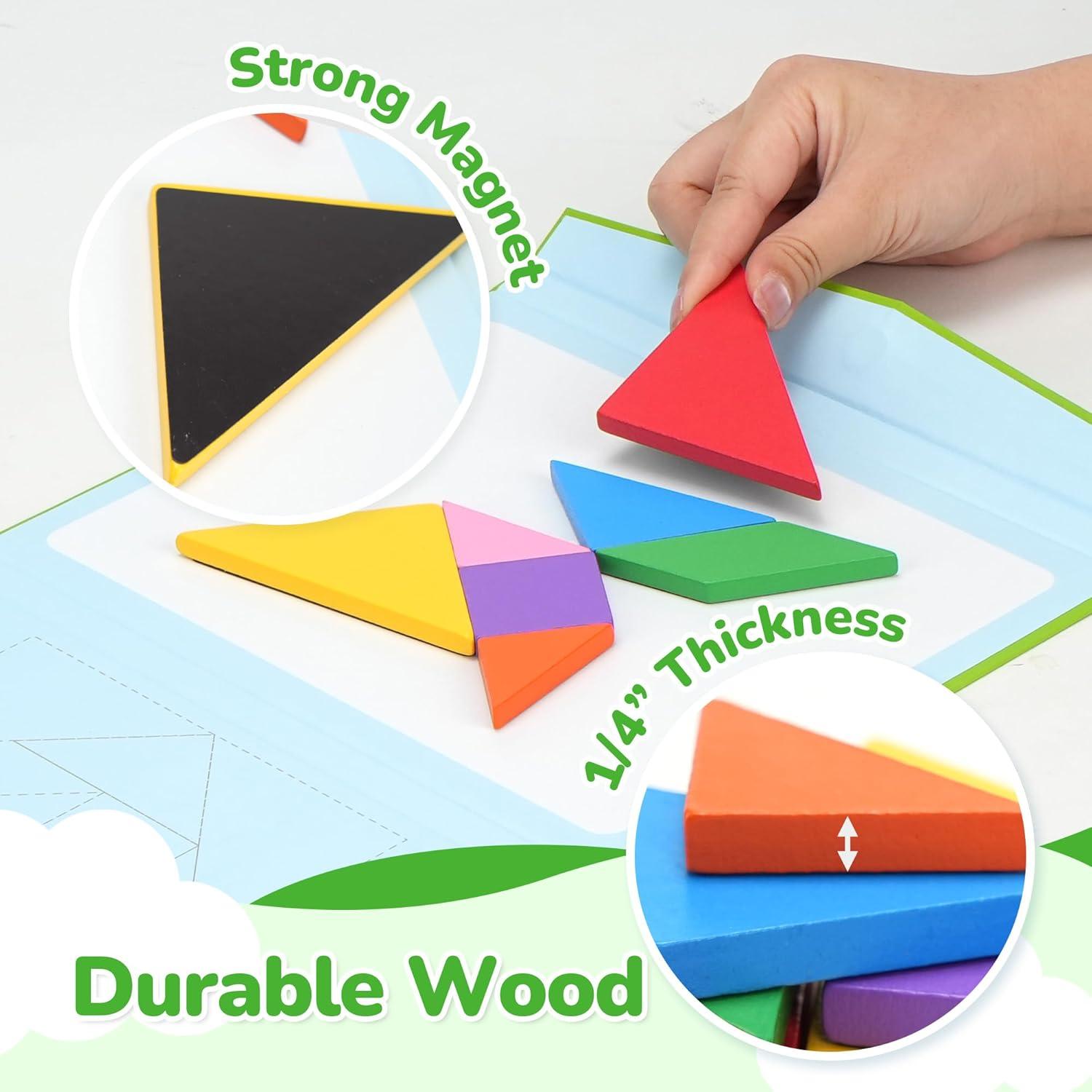 Rompecabezas Tangram Magnético BenBen 18.4x25.4 cm para Viaje