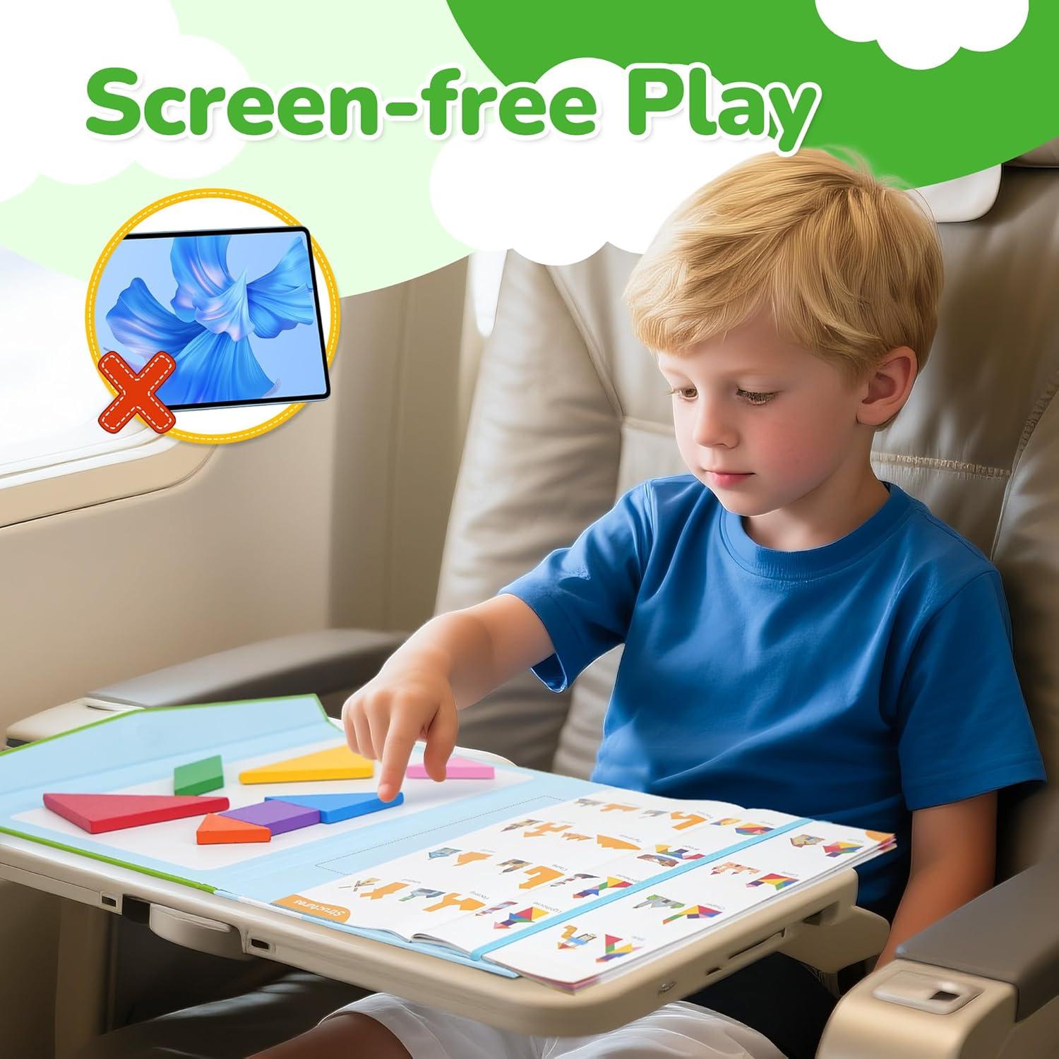 Rompecabezas Tangram Magnético BenBen 18.4x25.4 cm para Viaje