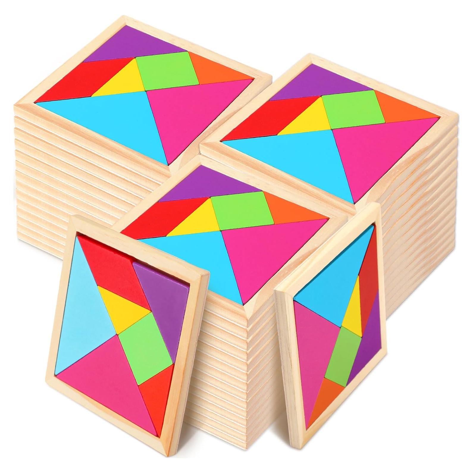 Rompecabezas Tangram de Madera Shappy 36 Piezas Educativo