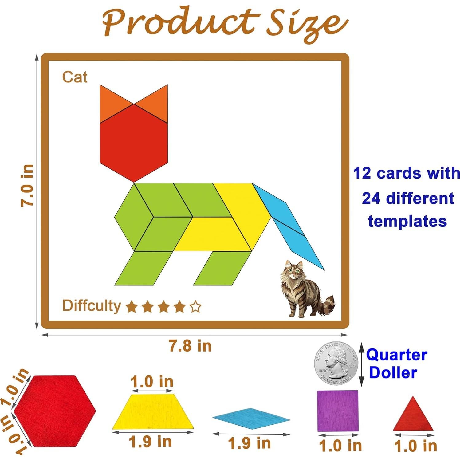 Juego Cognitivo de Madera PHIELEY para Demencia - 80 Piezas