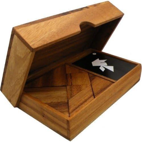Juego de Rompecabezas Tangram de Madera Winshare 14 Piezas