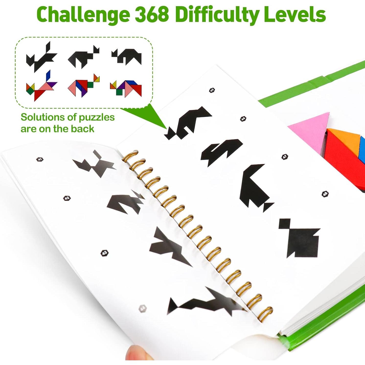 Rompecabezas Tangram de Viaje USATDD - 368 Desafíos Educativos