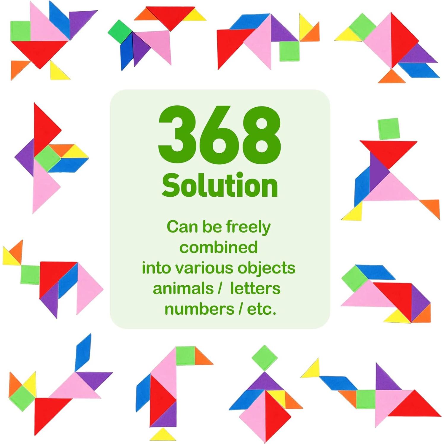 Rompecabezas Tangram de Viaje USATDD - 368 Desafíos Educativos