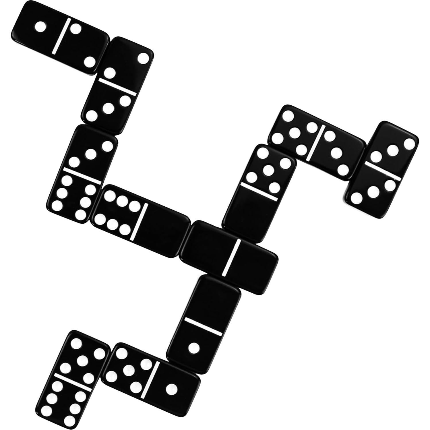 Juego de Dominó Doble 6 Vovotuzzi con Caja de Cuero - Negro