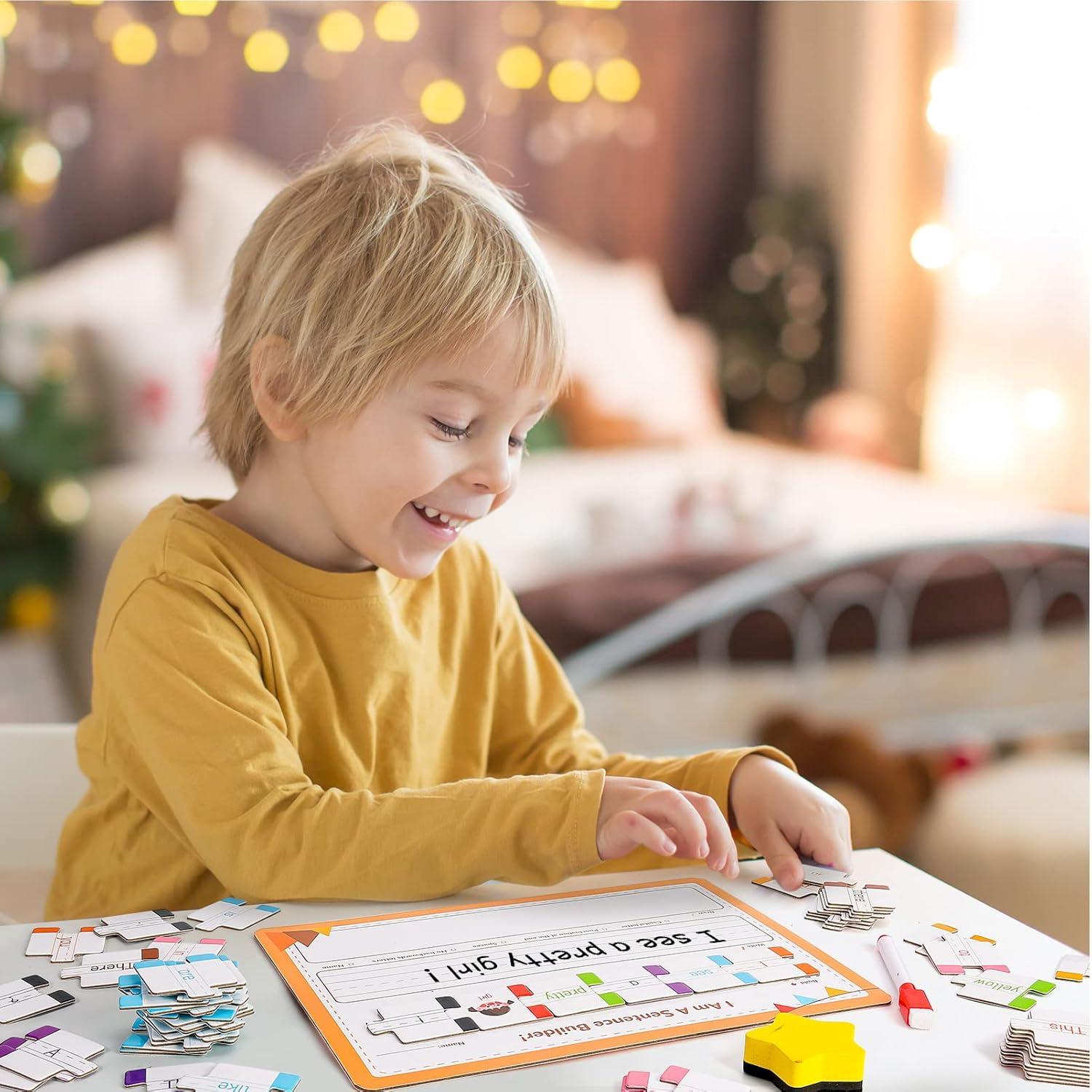 Juego de Construcción de Oraciones GiftAmaz 145 Piezas para Niños