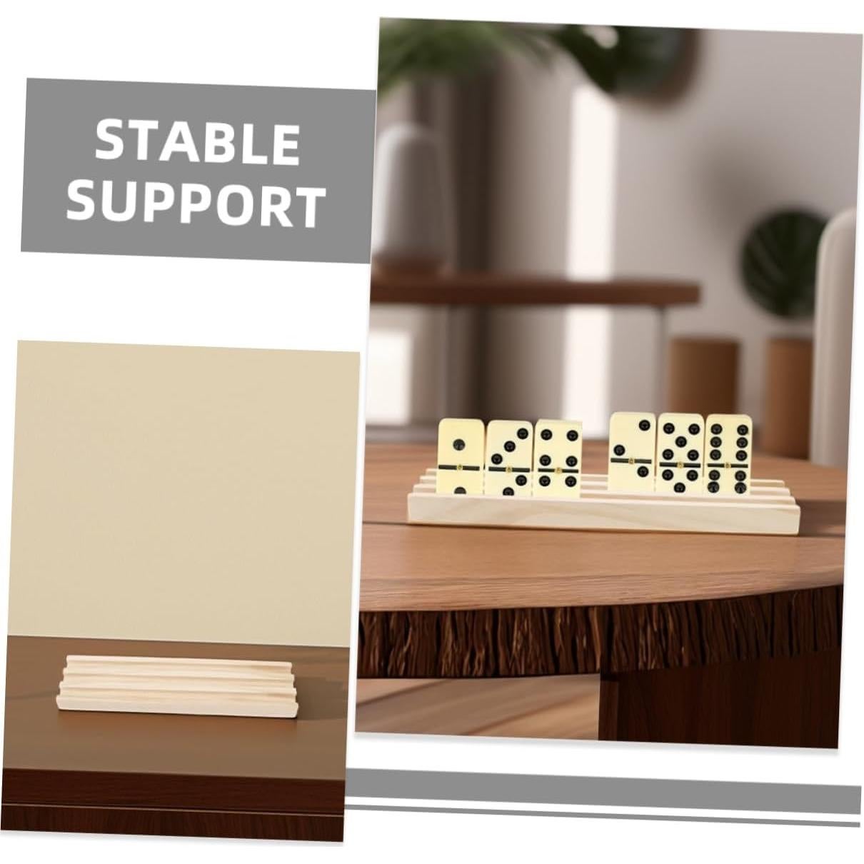 Soportes de Dominó de Madera CORHAD 2 Piezas Antideslizantes