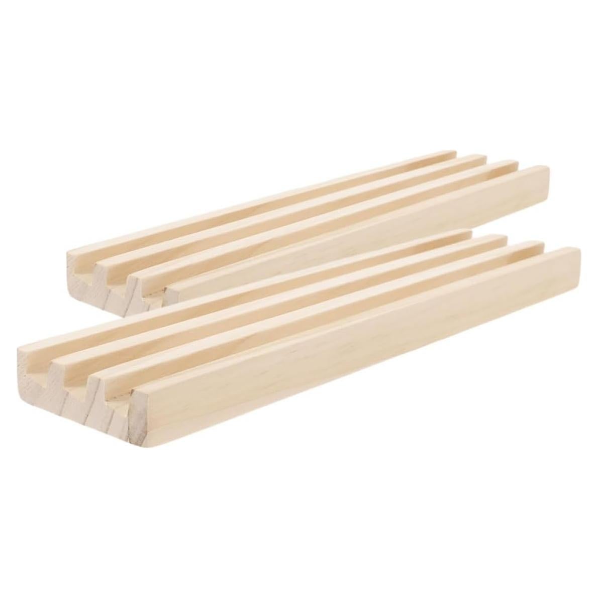 Bandejas de Dominó de Madera YARNOW 2pcs Antideslizante