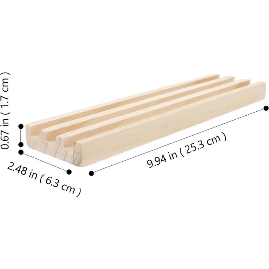 Bandejas de Dominó de Madera YARNOW 2pcs Antideslizante