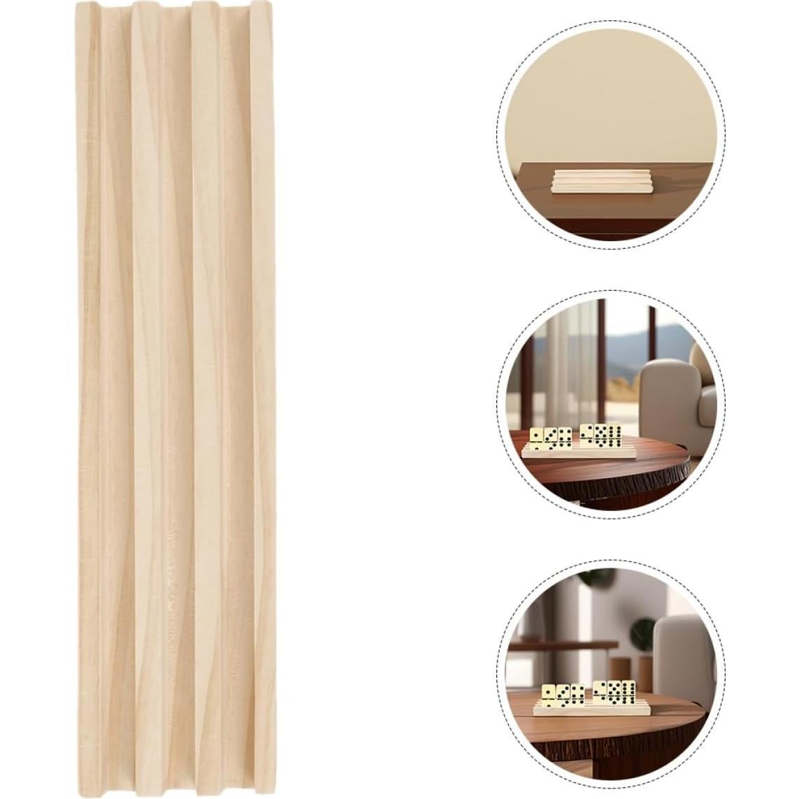 Bandejas de Dominó de Madera YARNOW 2pcs Antideslizante